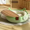 Nido para Gatos, Nido Tejido Universal para Mascotas para Todas las Estaciones, Tablero Rascador para Gatos, Resistente a los Arañazos, Resistente al Desgaste, No Suelta Pelo, Lavable, Nido Fresco de Verano, Nido para Dormir