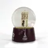 Bola de Cristal de Nieve Artesanía de Resina Adornos Pequeños Copo de Nieve Decoración de Regalo de Cumpleaños para Niños