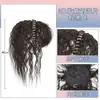 Peluca con flequillo y banda para el pelo con diamantes de imitación, reedición de una sola pieza, peluca femenina con cubierta para la cabeza, cabello blanco, pieza de cabello sin costuras