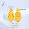 Puzuo Cor Forte que Preserva a Cor Dourado Areia Acessórios DIY Borboleta Cravejada de Diamantes Trevo de Quatro Folhas Buda Vajra Pilão Pingente Colar Corrente de Suéter para Mulheres