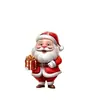 Adornos Colgantes Acrílicos de Santa Claus Modelo Nuevo Transfronterizos, 12 Diseños Mixtos de Santa Claus de Dibujos Animados Decoraciones para Árbol de Navidad