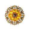 Nueva Moda Francesa Exquisito Broche de Girasol Artesanía Pesada Temperamento Elegante Broche para Mujer Accesorios de Vestimenta Venta al por Mayor