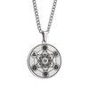 Collar Temu con etiqueta vikinga, símbolo triangular del árbol de la vida, pirata, para hombre, chapado al vacío, retención de color