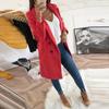 Abrigo de lana para mujer de otoño e invierno de estación europea, abrigo largo cruzado de Amazon para mujer, generación AliExpress.