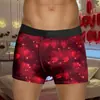 2025 Nova Roupa Íntima Masculina para o Dia dos Namorados Shorts Boxer de Cintura Média Roupa Íntima Estampada para o Dia dos Namorados Europeu e Americano da Amazon