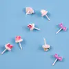 Tenedor de Fruta de Dibujos Animados para Niños Desechable Letrero Bento Traje Estilo Japonés Anime Letrero de Fruta Jirafa Animal Tenedor Traje