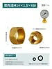 Adaptador de Manômetro de Latão, Conexão Redutora, Adaptador de Rosca Interna e Externa, Conexões de Cobre