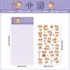 Pegatina Transparente Impermeable para Mascotas de Dibujos Animados Linda Brillante Pegatina de Mascota para Manualidades Diario Pegatina de Animal de Dibujos Animados Pegatina Fina con Purpurina para Manualidades