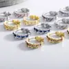 Nuevos Pendientes de Hueso de Serpiente Coloridos Completamente Incrustados con Diamantes, Estilo Ins 2025, Pendientes Versátiles para Mujer, Pendientes Exquisitos de Alta Gama