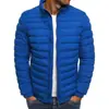 2026 AliExpress Amazon Comércio Exterior Transfronteiriço Gola Alta Masculina Casaco de Algodão Cor Sólida Casual Quente Jaqueta Moda Roupas de Algodão