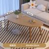Mesa de Centro Sala de Estar Hogar Apartamento Pequeño Madera Maciza Mesa de Té Simple Moderna Estilo Crema Dormitorio Sentado en el Piso Mesa Simple de Celebridad de Internet