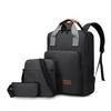Nueva Mochila de Tres Piezas, Mochila de Viaje para Commuter, Mochila para Laptop, Bolso para Estudiante Universitario de Negocios para Hombre