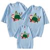 Camiseta de Carnaval de Año Nuevo y Navidad 2022 al por mayor verano algodón refinado ropa para padres e hijos ropa para niños adulto manga corta cuello redondo T