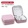 Cremallera simple portátil caja de joyería de franela caja de almacenamiento de anillos pendientes coreanos caja de regalo de joyería fábrica mayorista