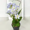 Planta en Maceta Adelfa Transfronteriza Bonsái Hoja de Camote Pequeño Flor Artificial Falsa Planta Verde Decoración de Escritorio Sala de Estar Arreglo de Flores Falsas