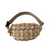 Bolso bandolera retro de lona a cuadros para mujer, estilo informal, cruzado, estilo 2025, ideal para viajes y riñoneras.