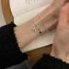 Galaxia Brillante ~ Pulsera de Frijoles de Aliento de Bebé de Plata Esterlina S925 Joyería Brillante Diseño de Alta Gama para Mujer Tendencia Ins