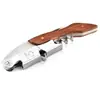 Cuchillo para camarones con mango de madera multifuncional color madera abridor de botellas de vino cuchillo de caballito de mar abridor de botellas de vino de alta calidad para cerveza