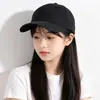 Boné Bico de Pato Minimalista Cor Sólida Estilo Coreano, Boné de Baseball Macio Off-White Lavado Liso, Acessório para Fotografia de Passeio de Primavera e Verão