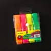 Marcador Highlighter Comércio Exterior Clássico Mais Vendido Caneta Marcadora 6 Cores Ponta Oblíqua Caneta Marcadora Colorida Ponta Grossa Fluorescente Caneta para Rotular de Escritório