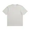 Almacén Yiwu Camiseta de Manga Corta de 230 g con Logotipo Impreso, Color Sólido Primavera/Verano Versátil Básica Pesada Simple Algodón Puro Estilo Japonés