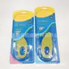 Palmilha de gel azul e amarela transfronteiriça espessada absorção de choque esportiva absorvente de suor antiderrapante anti-desgaste para o pé pode ser cortada masculina e feminina TPE almofada completa