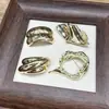 Anillo geométrico de pasador irregular transfronterizo europeo y americano, accesorio DIY, broche metálico personalizado anti-exposición para mujer