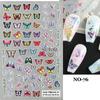 Nueva pegatina para uñas transfronteriza, color japonés vibrante, mariposa, camelia, diente de león y flor.