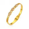Joias Femininas que Não Desbotam Pulseira de Aço Titânio Pulseira Espelhada Pulseira Estilo Europeu e Americano Pulseira Dourada Pulseira Ecológica