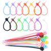 21cm Cor Doce Material Macio Silicone Abraçadeira de Cabo Armazenamento Multifuncional de Fio Chaveiro DIY Corrente de Bolsa Cordão