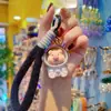 Llavero Original de Resina Cerdo Aeroespacial Colgante para Bolso de Teléfono Móvil Lindo Cerdo Anillo de Llavero de Coche Lindo Cerdo