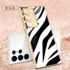 Funda para Samsung S23 con borde ultra suave y cristal chapado, diseño creativo y personalidad.