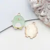 1 Accesorio de Joyería DIY Verde Aleación Esmalte Flor de Cerezo Colgante Llavero Pendientes Accesorios para el Cabello Encanto para Teléfono Venta al por Mayor