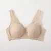 Novo Sutiã Push-Up Confortável Sem Aro Respirável Sutiã Tipo Colete com Alça Larga Amostras para Venda Direta em Lote para Casa