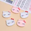 Plato de Gato de Dibujos Animados Juguete de Comida Lindo Hecho a Mano Accesorios de Joyería DIY Resina de Pegamento de Crema Pequeños Accesorios Material para Pasador de Pelo