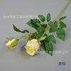 Flores de Rosa Artificiais para Casamentos, Decoração de Cena de Salão de Casamento, Rosa Búlgara de 2 Cabeças Flor Artificial de Haste Única