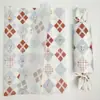 Papel de regalo de papel de pera a rayas azul bebé simple, forro de caja de avión, papel a prueba de humedad para ropa, papel de regalo para flores