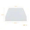 En stock rascador de plástico trapezoidal grande rascador de pastel de crema cortador de fideos rascador de polvo para salchicha de piel fría