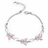 2026 Nuevo Pulsera de Mariposa Transfronteriza Moda Hada Dulce Estilo Versátil Fresco Cadena de Muñeca Chapada en Cobre para Mujeres