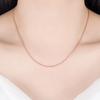 Collar de temperamento de mujer rojo de internet Oro rosa eléctrico Nuevo coreano. Cadena hueso de serpiente plateada cadena redonda de serpiente moda para mujer al por mayor