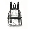 Mini Mochila Transfronteiriça Pvc Grande Capacidade Mochila Portátil de Alto Valor Pvc Estampada Gato Mochila Transparente Impermeável