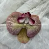 Cabeça de Flor de Orquídea Phalaenopsis Artificial, Textura de Película Impressa em 3D, Buquê Exquisito para Decoração de Casamento e Lembrança