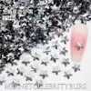 Estrella de Mar de 5 mm Zapatos Planos Populares Fondo Plano Joyería de Diamantes para Uñas Colorida Forma Especial Pentagonal Gruesa Uñas Portátiles Diamantes Venta al por Mayor
