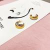 Moda Europeia e Americana 2022 Novos Brincos da Moda, Brincos de Nicho Femininos de Alta Qualidade, Brincos Retrô de Ouro 14K