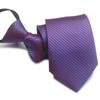 Corbata con cremallera de 8 cm al por mayor perezosa fácil de jalar sin nudo 7 cm para hombre negocios formal morado rojo rojo oscuro