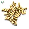 Acero inoxidable cabeza plana cubo cabeza de serpiente cadena de cuerda de cuero hebilla de cadena pulsera collar cuerda tapa de cierre hebilla accesorios de joyería hechos a mano diy