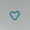 Mosquetón de aleación con forma de corazón de colores pintado, clip de resorte, clip de escalada, llavero, colgante, gancho, accesorios para joyería DIY
