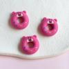 Nuevos y populares accesorios de resina con forma de oso de fresa, fundas para teléfono móvil, accesorios para el cabello, zapatos, crema adhesiva, material para manualidades pj678