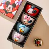Bol de Arroz Colaboración con Mickey, Vajilla de Cerámica Repujada, Set de Regalo Navideño de Alto Valor para el Hogar en una Caja de Regalo