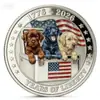 Moeda comemorativa transfronteiriça para o 250º aniversário da fundação dos Estados Unidos, moeda de design plano 2D apresentando a Estátua da Liberdade